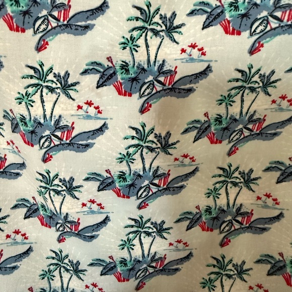 Slate & Stone Men's Blue Tropical Button Down Shirt - Picture 5 of 5